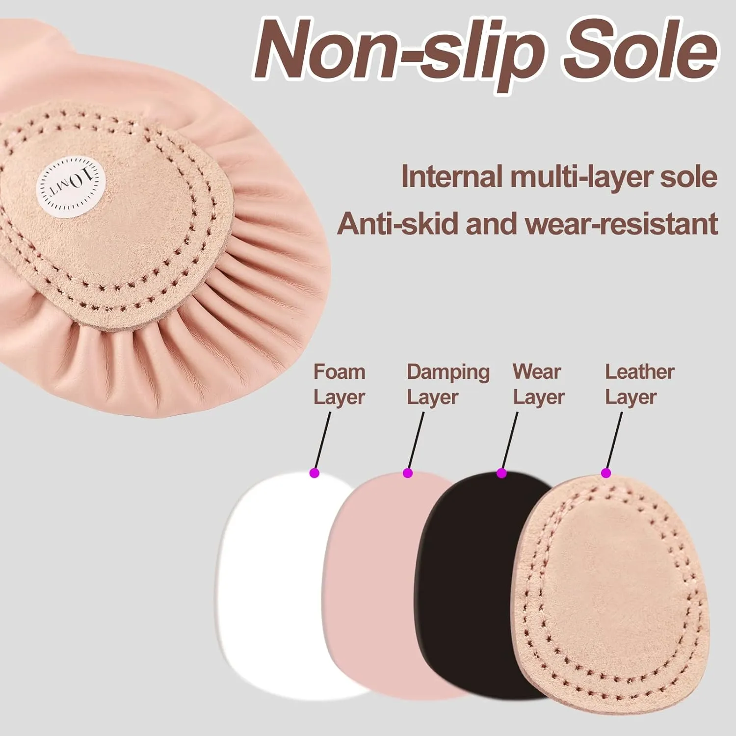 Ballet Shoes for Girls, Canvas Ballet Shoes Leather Split Sole Dance Shoes, Ballet Slippers for Toddler Girls(Toddler/Little/Big Kid)