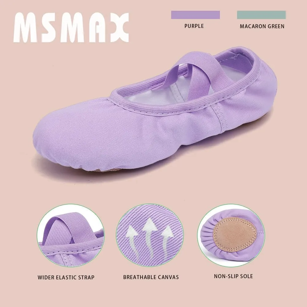 Ballet Shoes for Girls Toddler Lyrical Shoes Split Sole Turners Dance Shoes