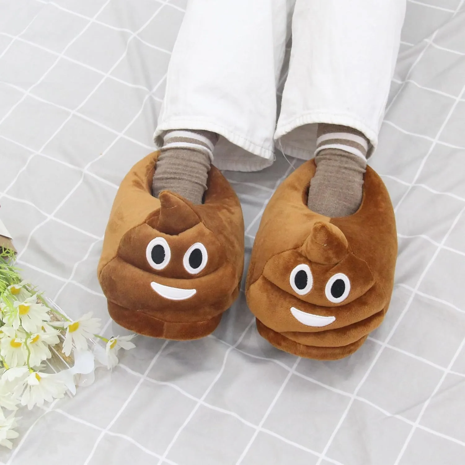 Bat plush slippers, comfortable cartoon indoor slippers, Fuzzy Slippers, Cute Cartoon animal Slippers, Home Slippers Plush Slippers Warm Winter Slippers for Women Men