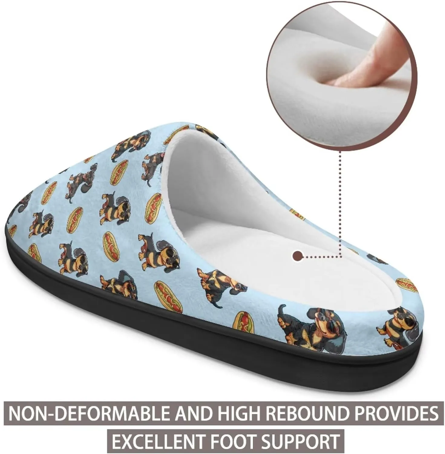 Binienty Women's Memory Foam Fuzzy House Slippers Washable Indoor Bedroom Shoes Non-Slip