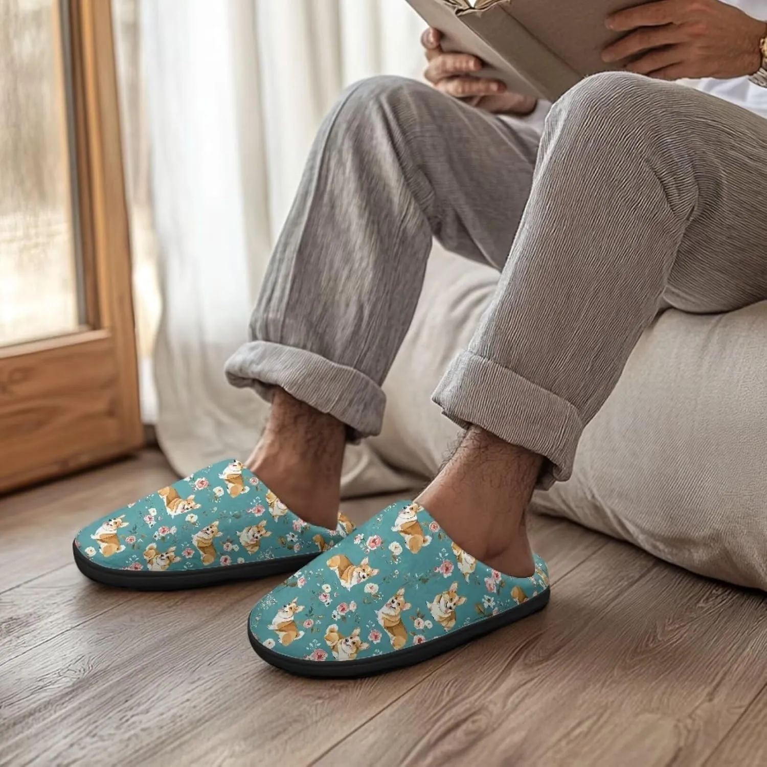 Binienty Women's Memory Foam Fuzzy House Slippers Washable Indoor Bedroom Shoes Non-Slip
