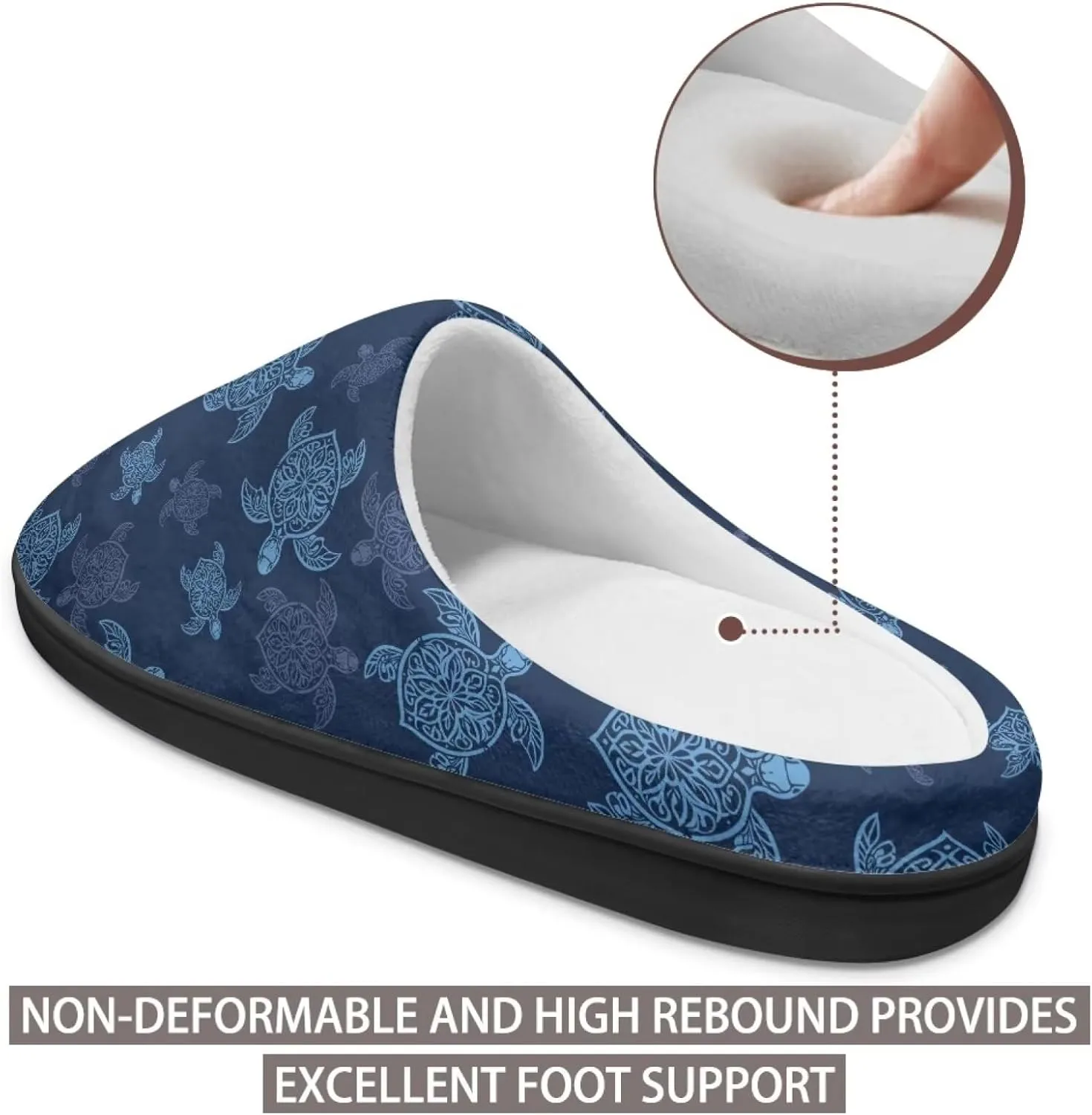 Binienty Women's Memory Foam Fuzzy House Slippers Washable Indoor Bedroom Shoes Non-Slip