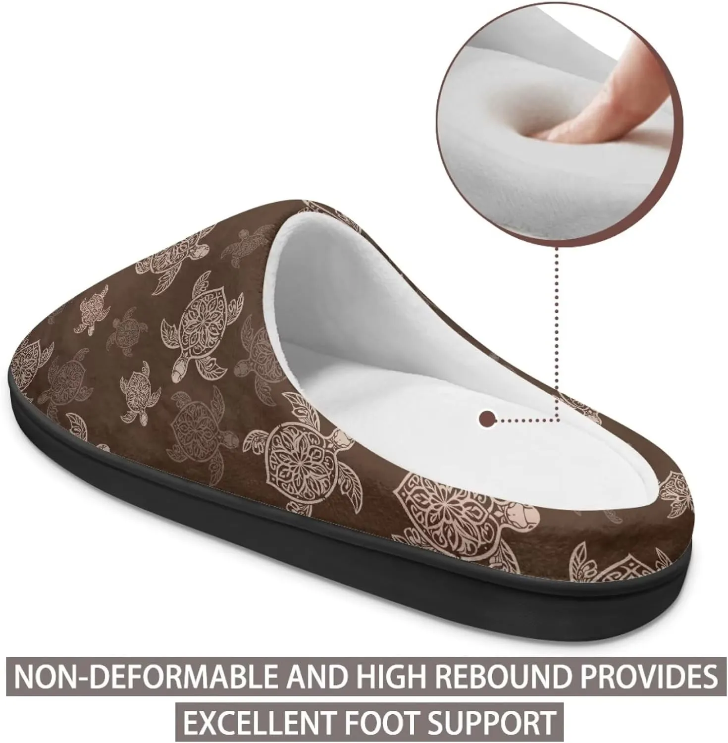 Binienty Women's Memory Foam Fuzzy House Slippers Washable Indoor Bedroom Shoes Non-Slip