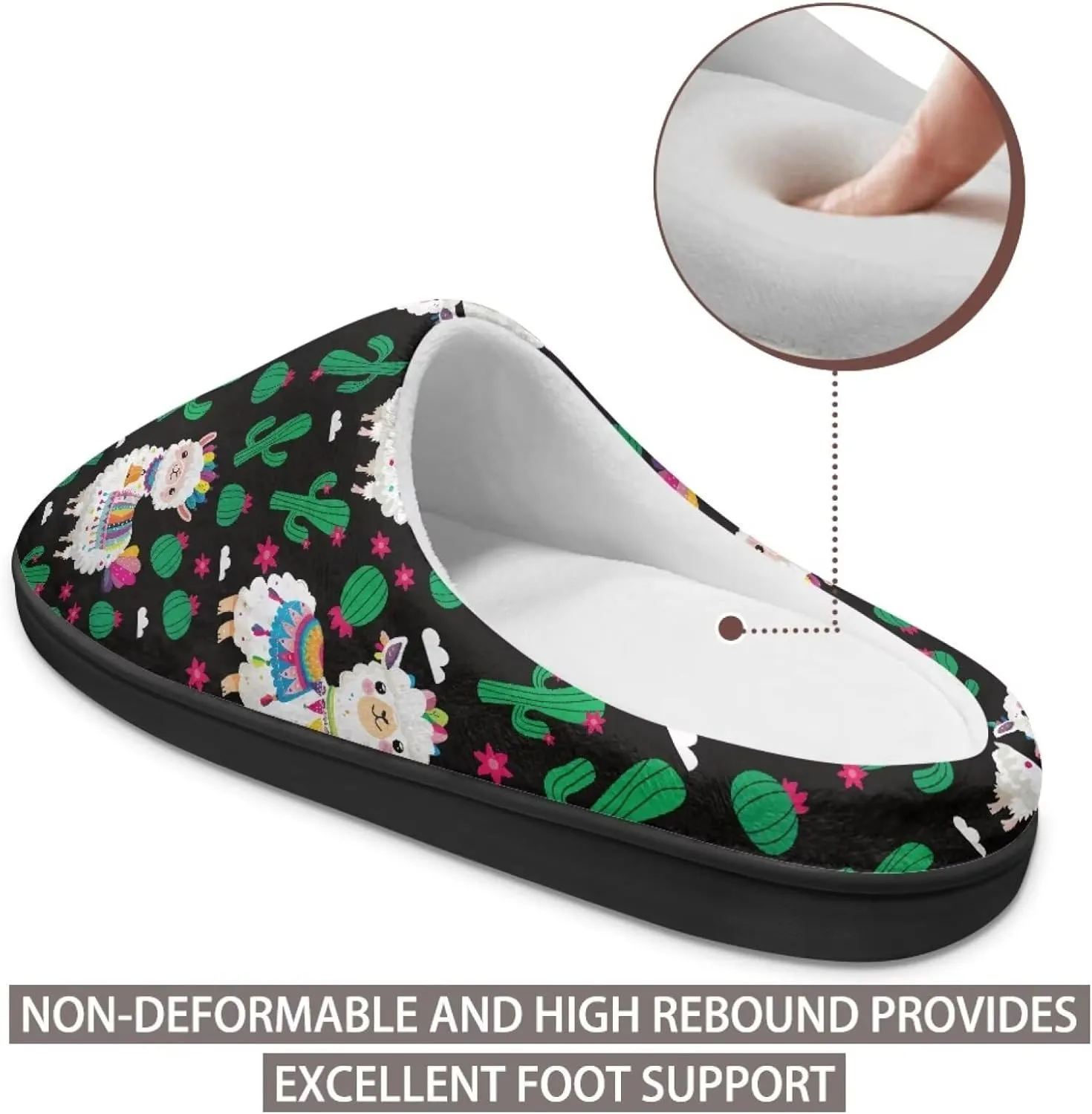 Binienty Women's Memory Foam Fuzzy House Slippers Washable Indoor Bedroom Shoes Non-Slip