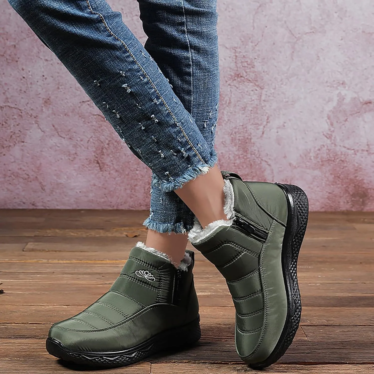 Boots Woman Boots Fashion Casual Shoes Men's Snow Boots Cotton Shoes Winter Padded Warm Women's Boots