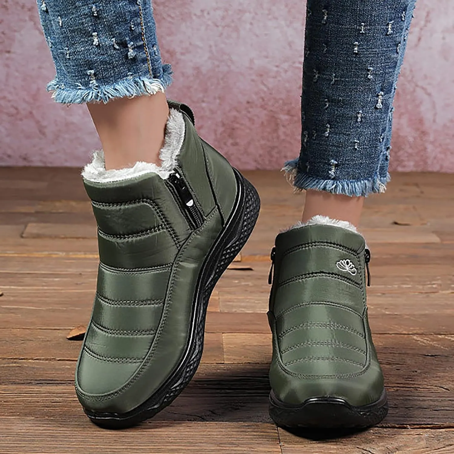Boots Woman Boots Fashion Casual Shoes Men's Snow Boots Cotton Shoes Winter Padded Warm Women's Boots