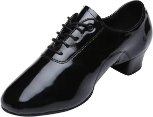 Boy's Ballroom Dance Shoes Black Patent Leather Sole Tango Salsa Latin Character Shoe School Shoes for Teen Girls