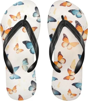 Butterflies Colorful Womens Flip Flops Sandals Beach Sandals