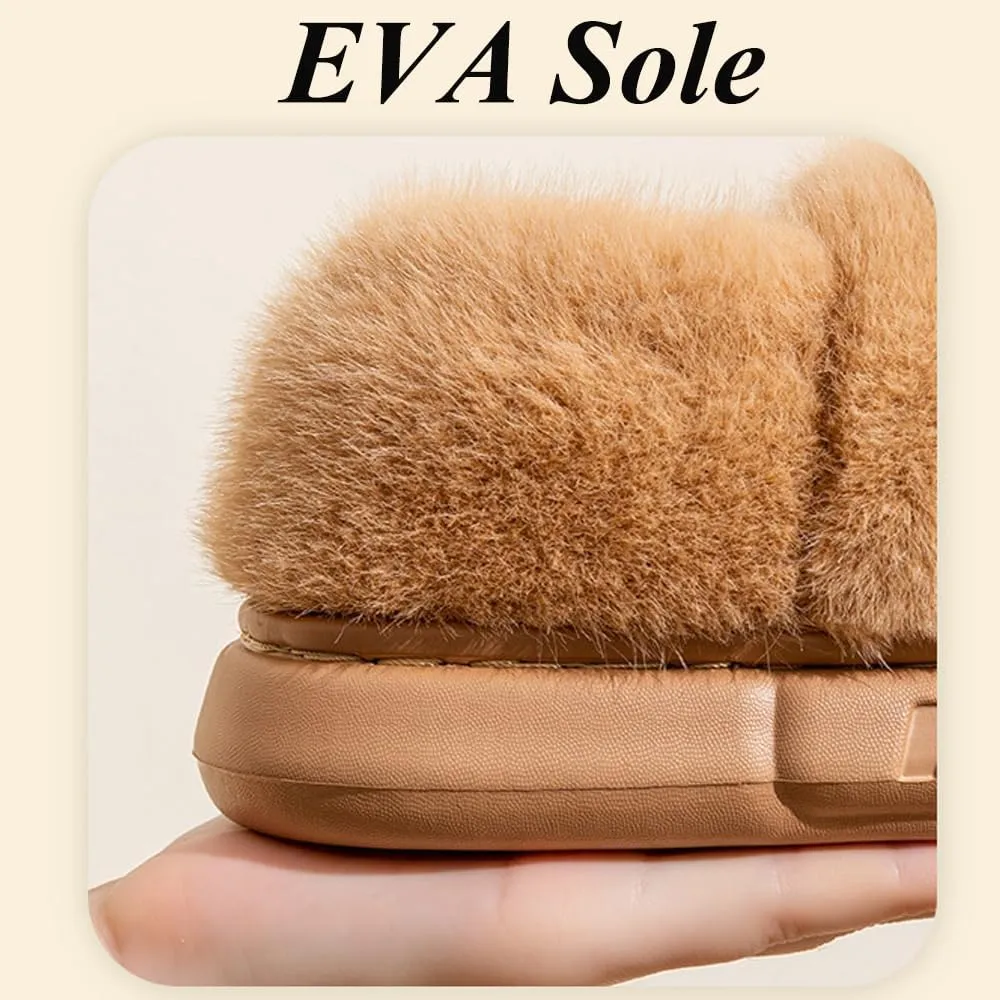 Capybara Slippers Women, Non-Slip Fuzzy Animal Cartoon Slippers For Kids, Cozy Warm Indoor Outdoor Slides