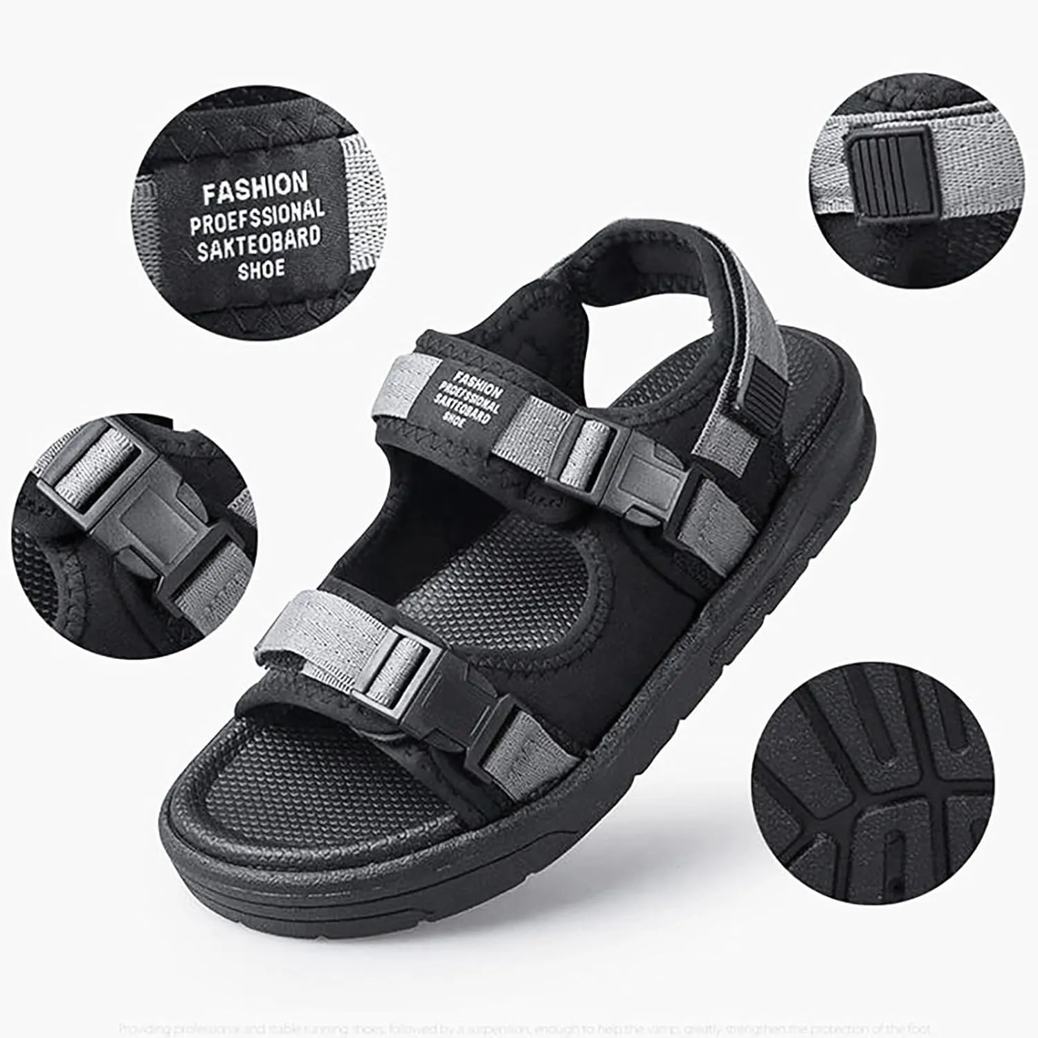 Casual Summer New Outdoor Leisure Slippers Beach Shoes Bottom Strap Sandals Mens Sandals