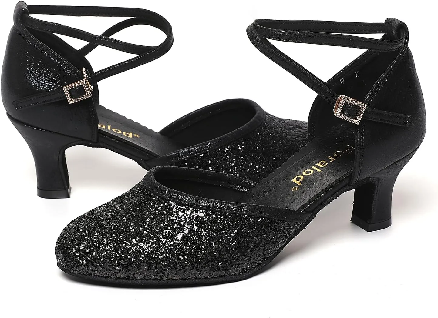 Character Shoes for Women, Woman Ballroom Dance Shoes, 1920s Flapper Shoes, Latin, Salsa, Party Dress Shoes Low Heels, Ankle Strap Pumps
