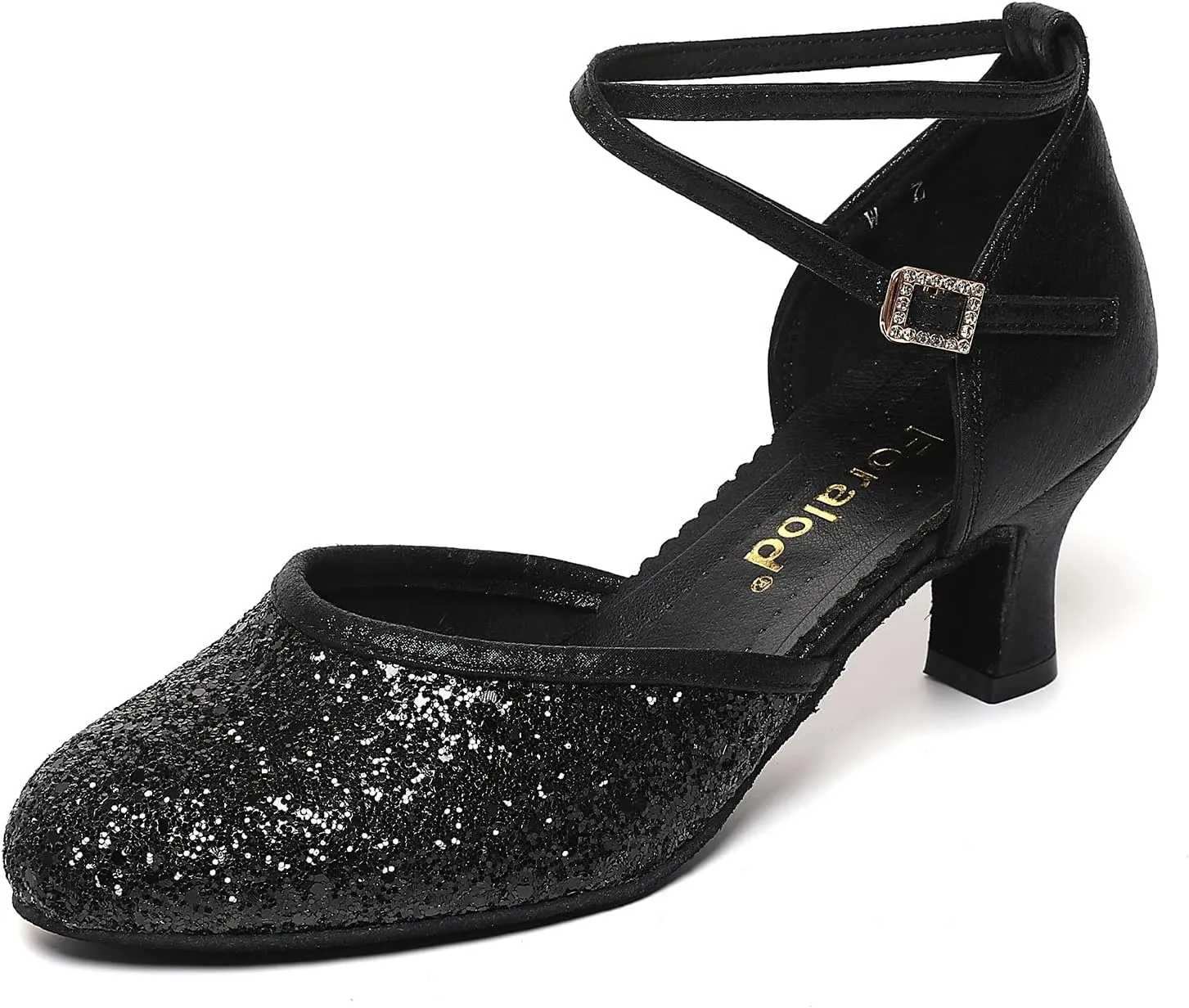 Character Shoes for Women, Woman Ballroom Dance Shoes, 1920s Flapper Shoes, Latin, Salsa, Party Dress Shoes Low Heels, Ankle Strap Pumps