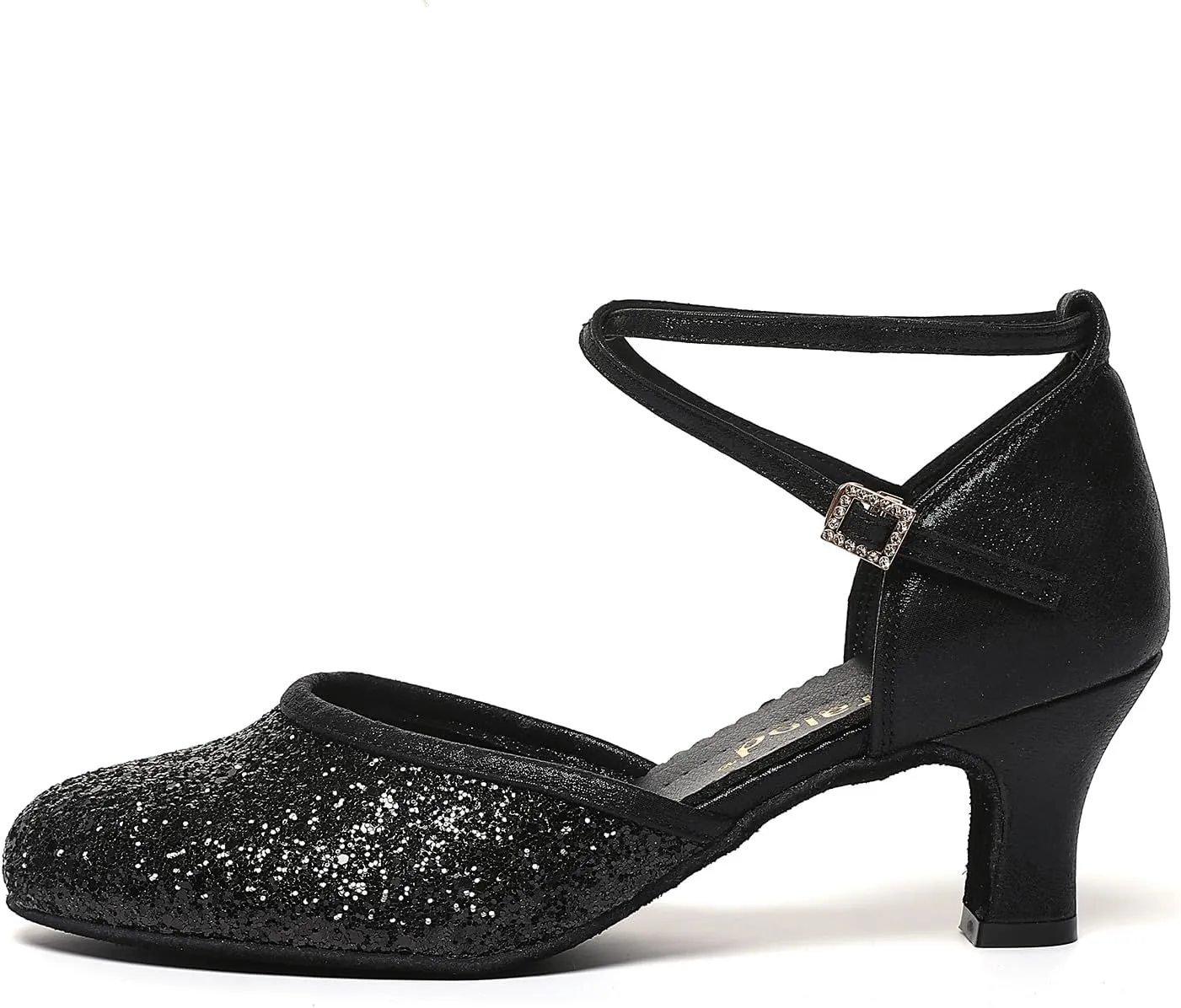 Character Shoes for Women, Woman Ballroom Dance Shoes, 1920s Flapper Shoes, Latin, Salsa, Party Dress Shoes Low Heels, Ankle Strap Pumps