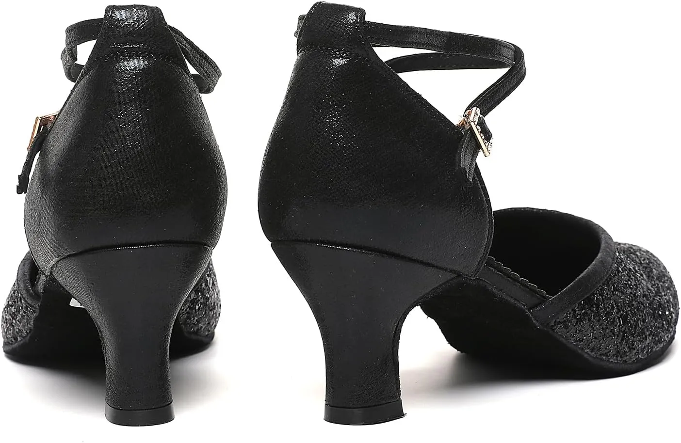 Character Shoes for Women, Woman Ballroom Dance Shoes, 1920s Flapper Shoes, Latin, Salsa, Party Dress Shoes Low Heels, Ankle Strap Pumps