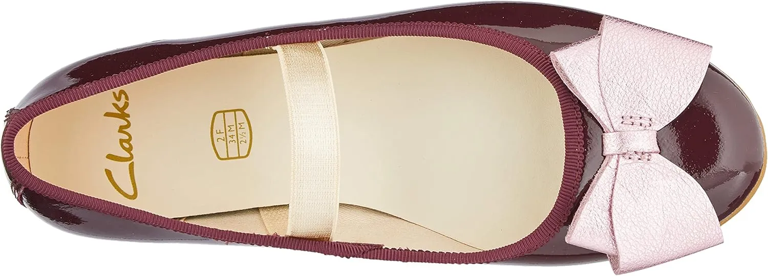 Clarks Girl's Dance Bow K Ballet Flat