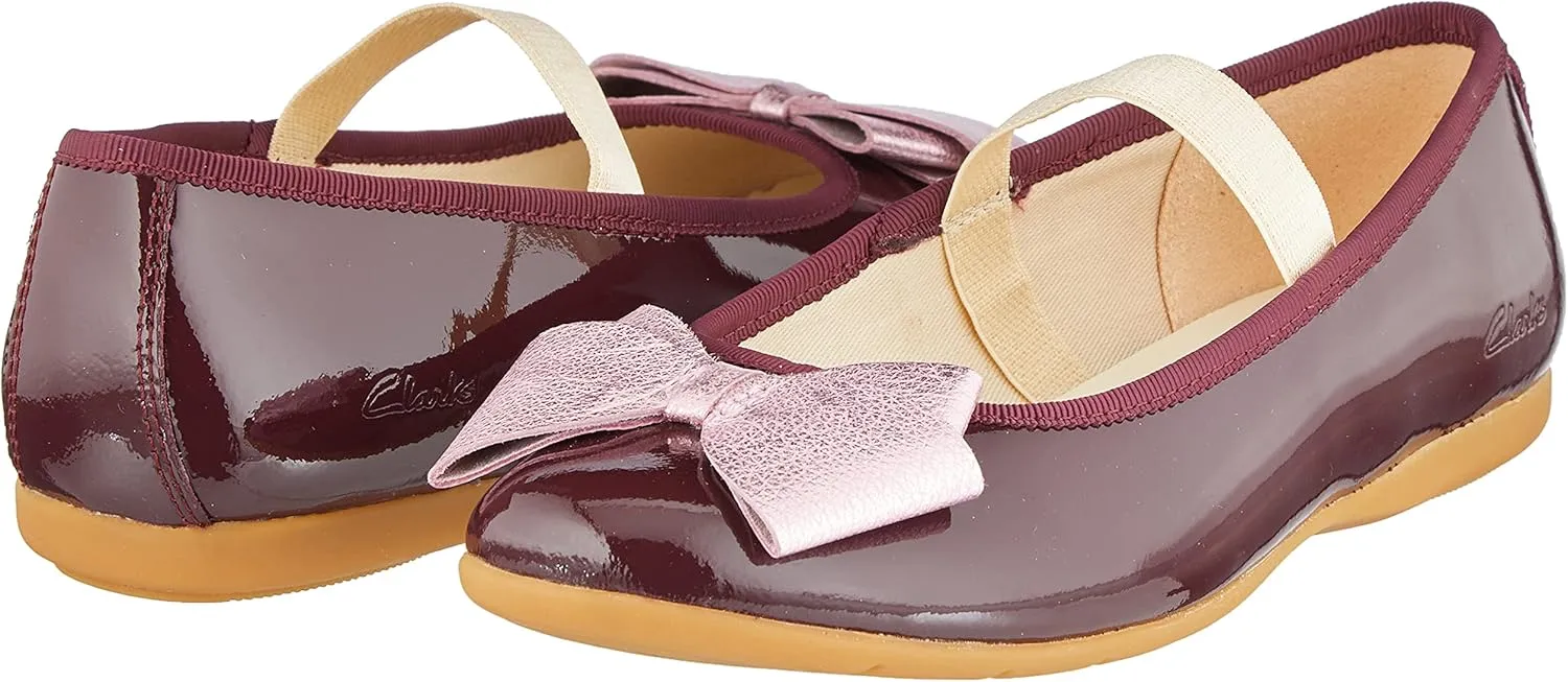 Clarks Girl's Dance Bow K Ballet Flat