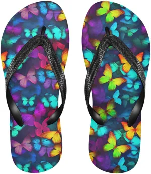 Colorful Butterfly Womens Flip Flops Sandals Summer Sandal