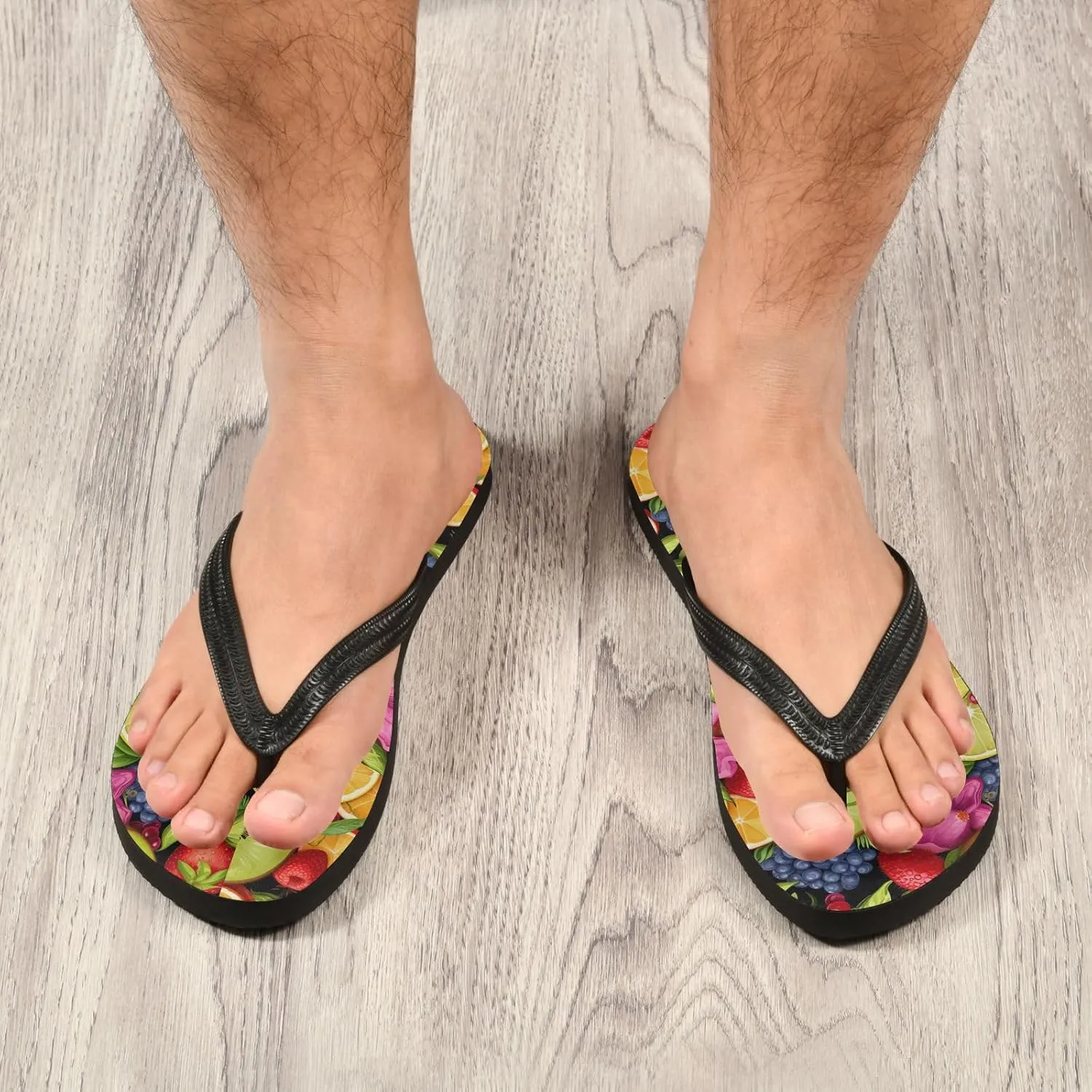 Colorful Fruit Womens Flip Flops Sandals Thong Sandals