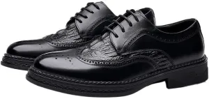 Contemporary Brogue Oxford Shoes for Men Anti-Fatigue Technology Job Interviews Wedding Parties Non-Marking Outsole