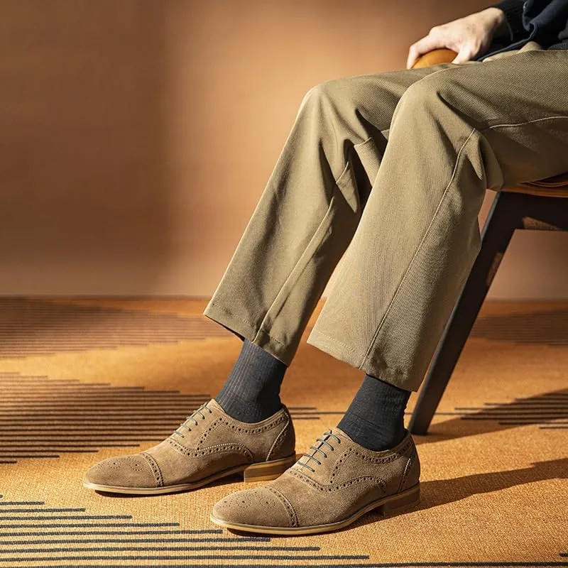 Contemporary Men’s Flex Leather Oxfords - Formal Dress Shoes for Corporate & Ceremonial Wear