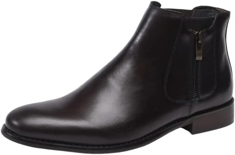 Contemporary Men's Office-to-Evening Oxfords Genuine Leather Dress Shoes with Aerated Cushioning System