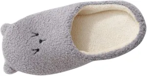 Cute House Slippers for Woman Warm Cozy Plush Fuzzy Cushion Slippers Cloud Bedroom House Shoes Indoor/Outdoor