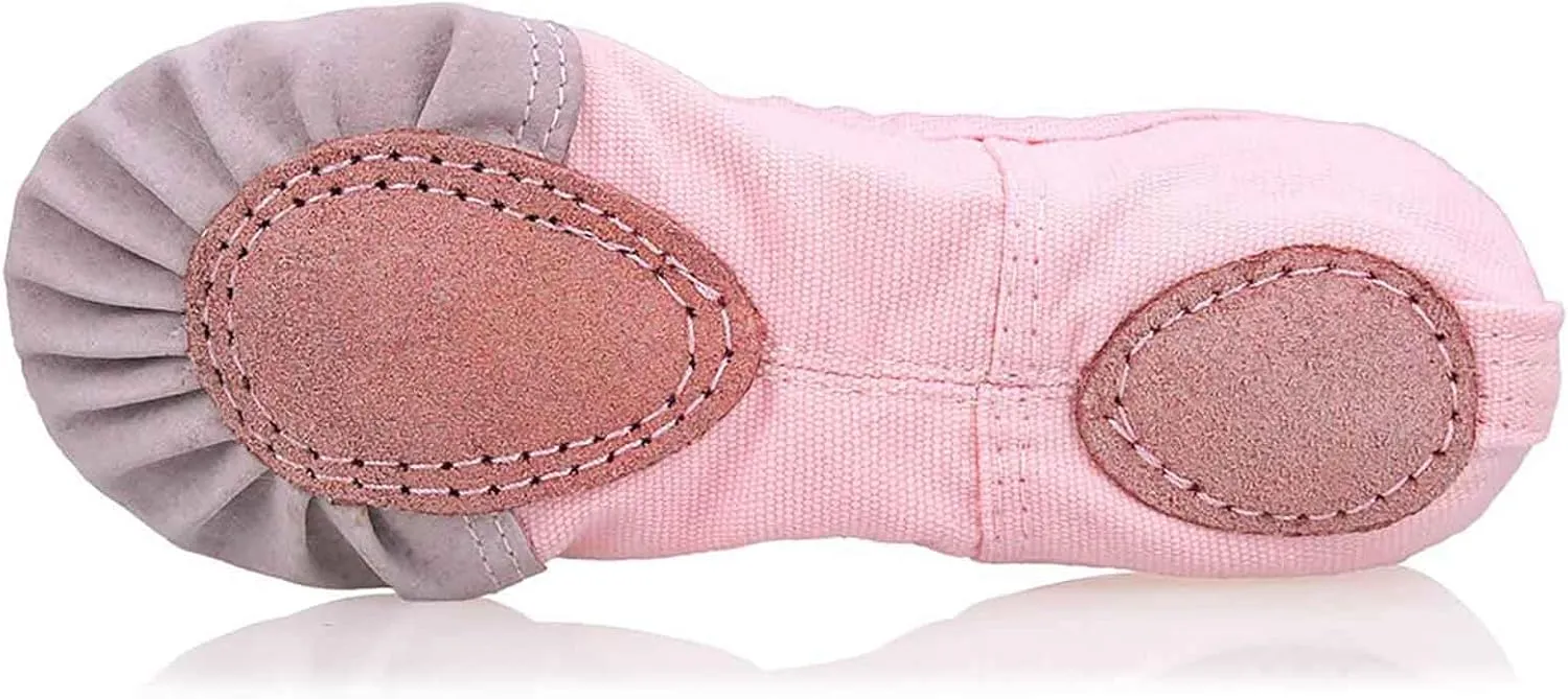 Daydance Ballet Slippers Soft Split Sole Dance Shoes (Toddler, Kids, Boys, Girls, Adult)