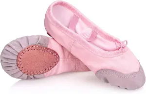 Daydance Ballet Slippers Soft Split Sole Dance Shoes (Toddler, Kids, Boys, Girls, Adult)