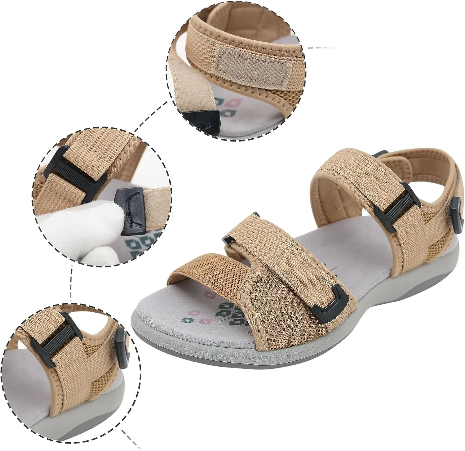 Dress Sandals for Women 2025 Walking Shoes Fashion Casual Athletic Sport Sandals Adjustable Strap