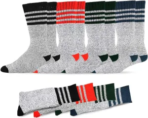 Eco Friendly Heavy Weight Recyled Cotton Winter Thermal Boot Socks Multi Pair for Women Men