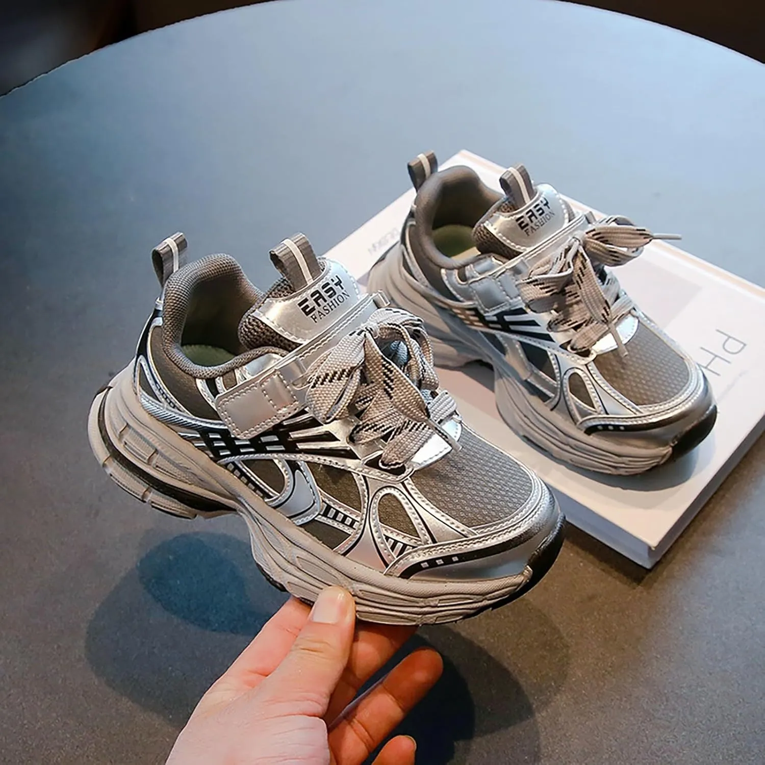 Fashion All Seasons Children Sports Shoes Girls Boys Flat Sole Thick Sole Non Slip Comfortable Little Kid Slip on Shoes