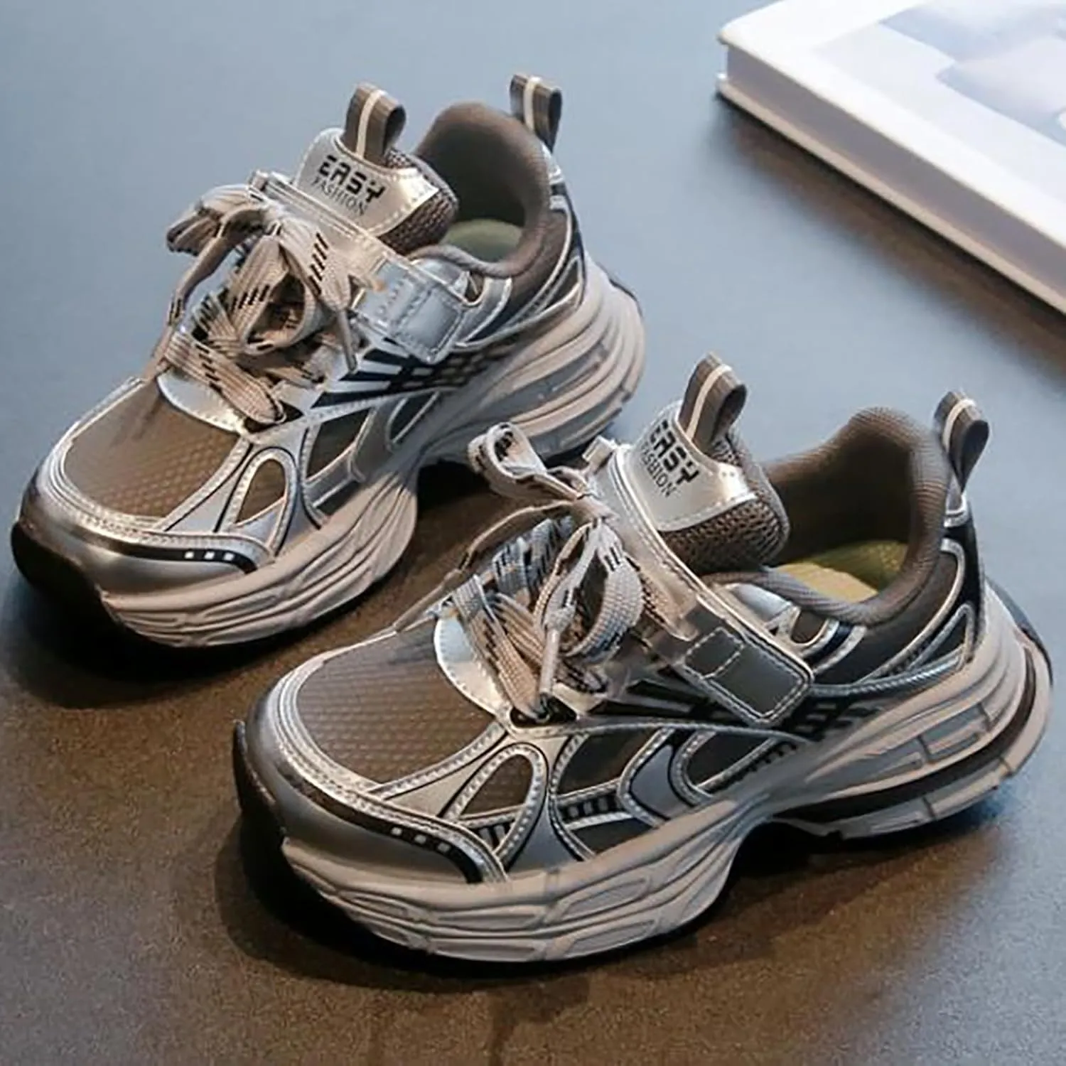 Fashion All Seasons Children Sports Shoes Girls Boys Flat Sole Thick Sole Non Slip Comfortable Little Kid Slip on Shoes