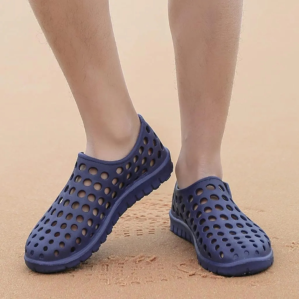 Fashion Men Shoes Unisex Hollow Out Casual Couple Beach Sandals Flip Flops Beach Shoes for Men