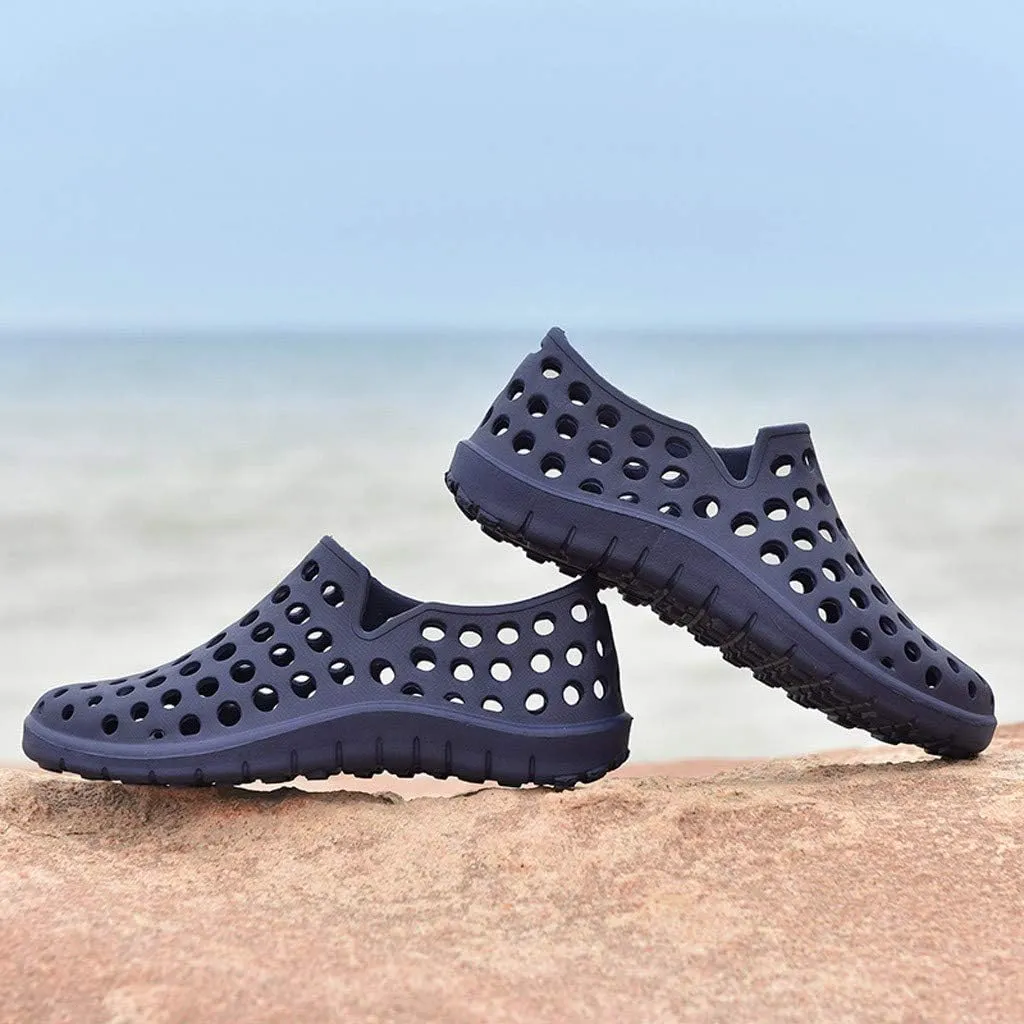 Fashion Men Shoes Unisex Hollow Out Casual Couple Beach Sandals Flip Flops Beach Shoes for Men
