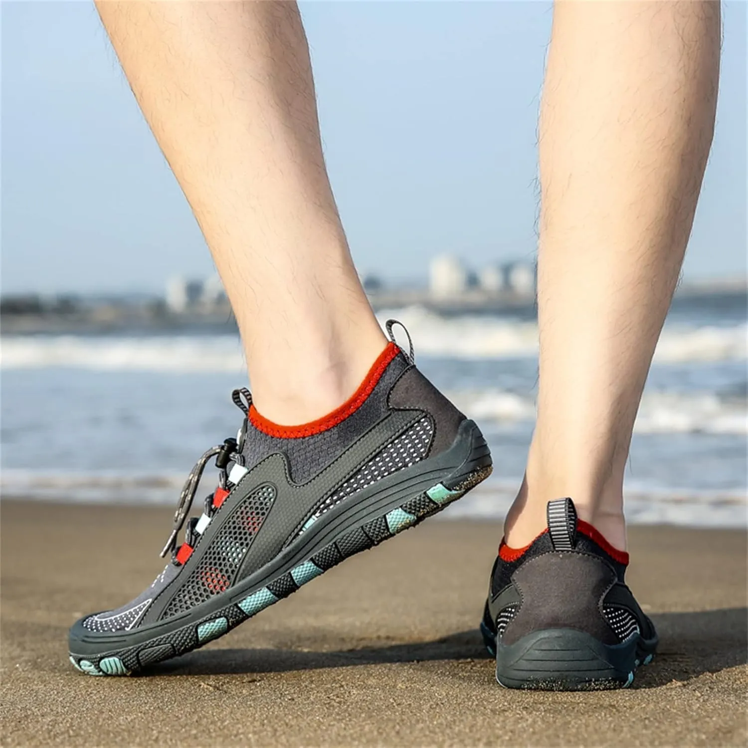 Fashion Summer Water Shoes Men Quick Drying Swimming and Diving Shoes Hiking Flat Work Sneaker Sandals