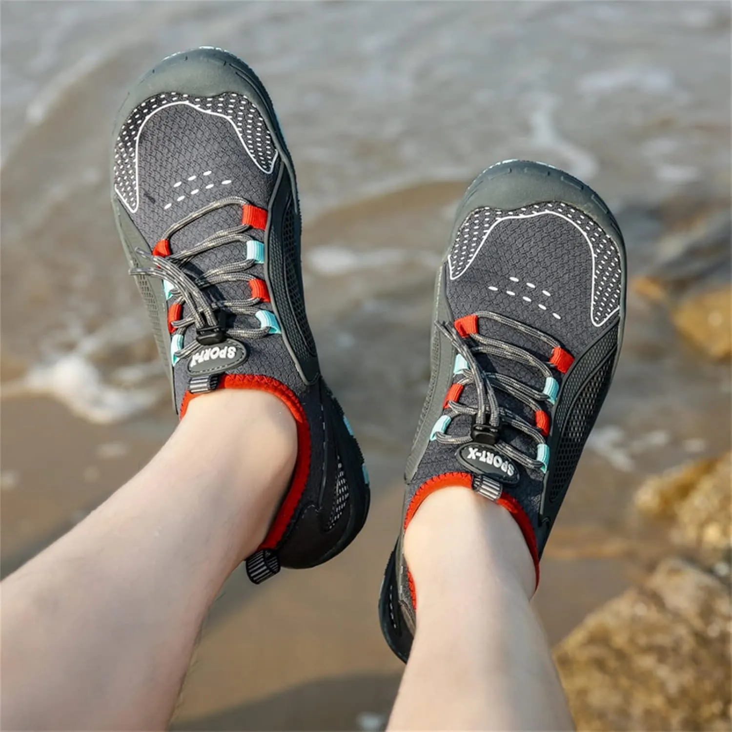 Fashion Summer Water Shoes Men Quick Drying Swimming and Diving Shoes Hiking Flat Work Sneaker Sandals