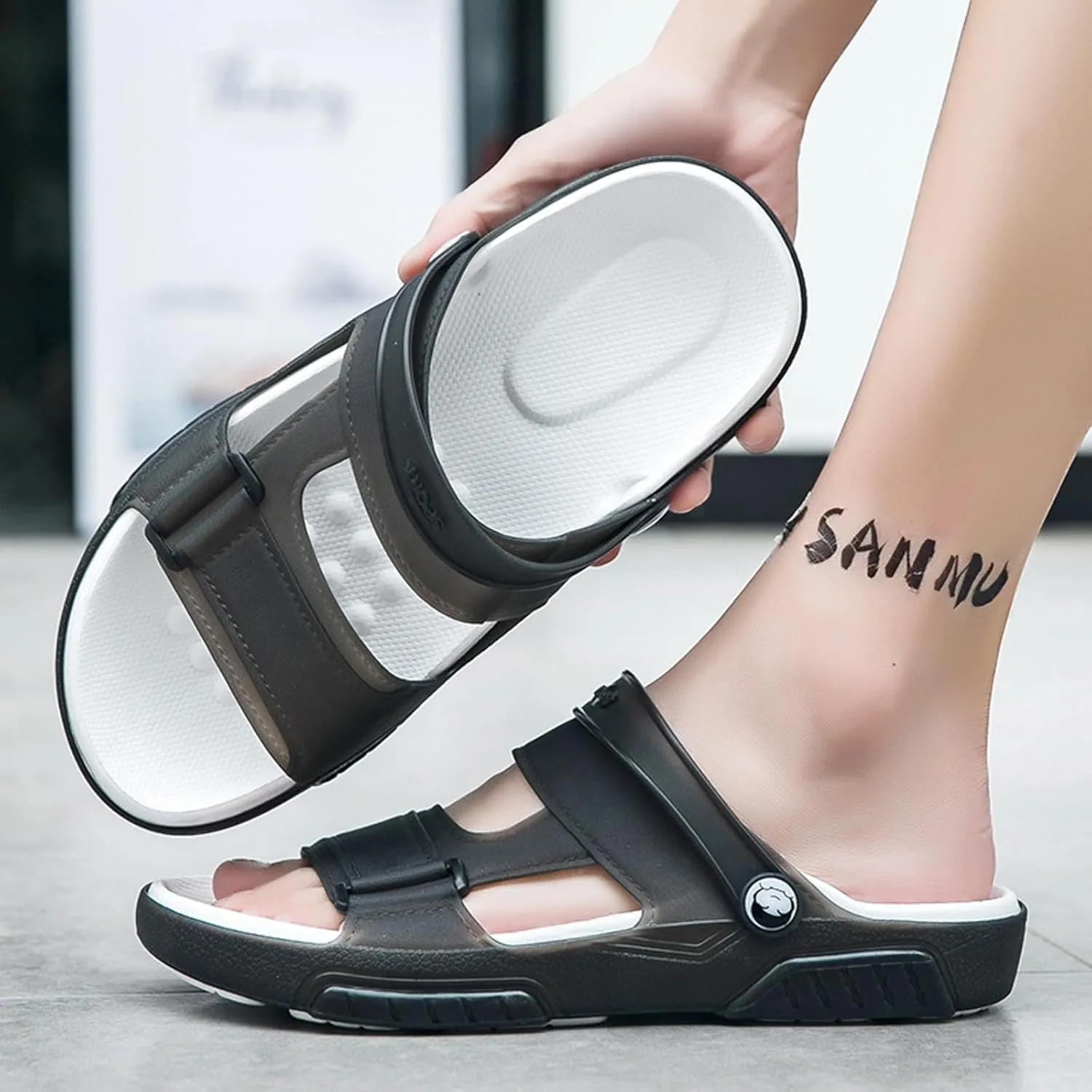 Fashionable Jelly Soft Sole Lightweight Men's Casual Beach Sandals Sparks Mens Sandals