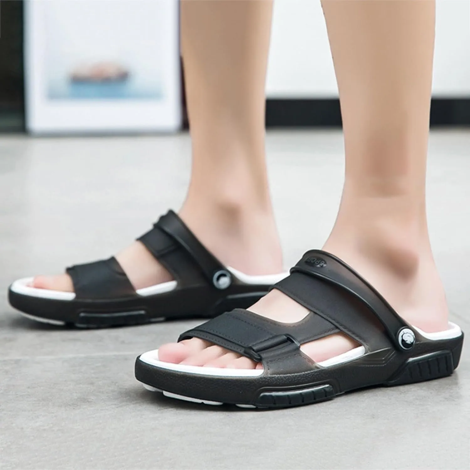 Fashionable Jelly Soft Sole Lightweight Men's Casual Beach Sandals Sparks Mens Sandals
