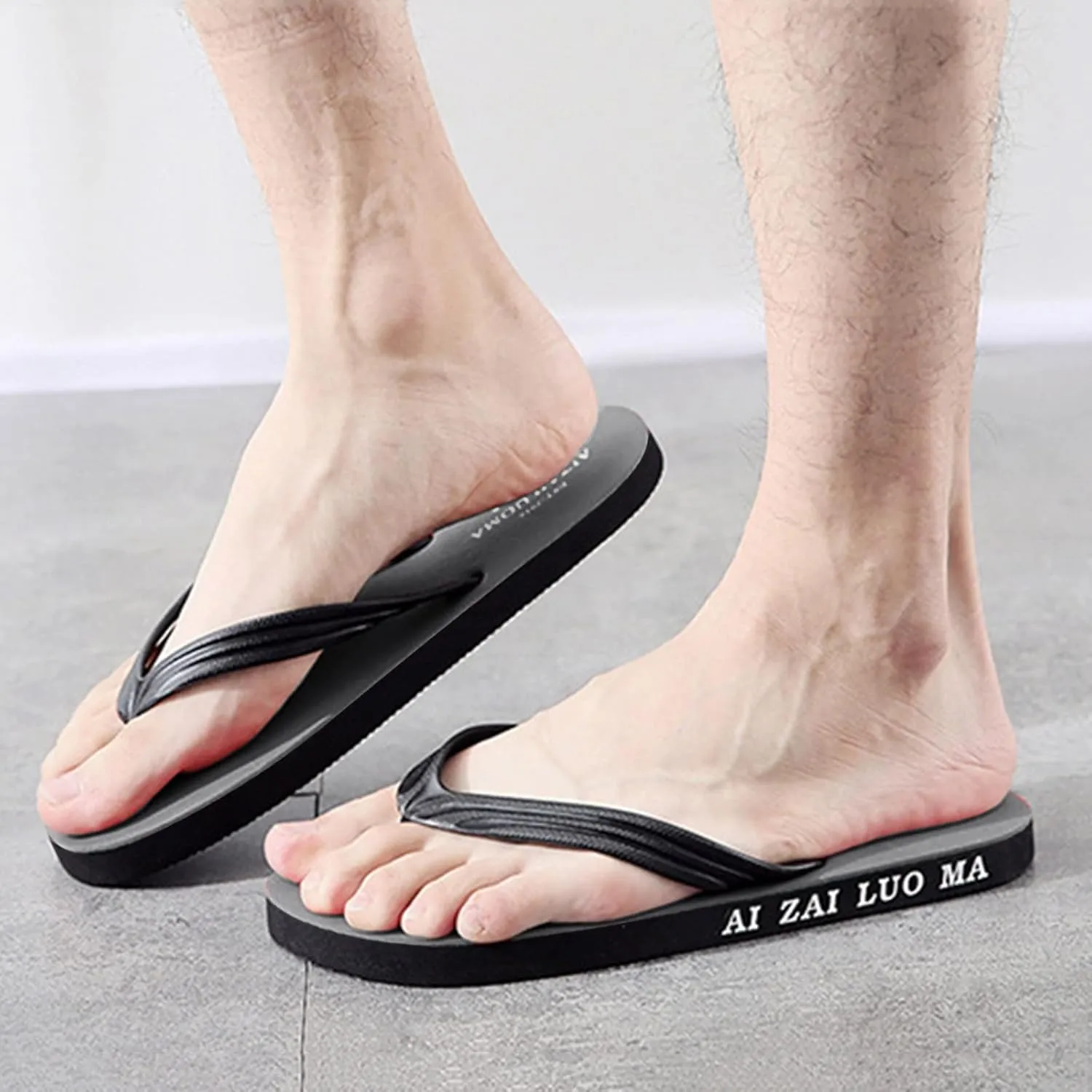 Flip Flops Men Summer Flat Soft Bottom Comfortable Lightweight Casual Beach Sandals Dressy Sandals Men