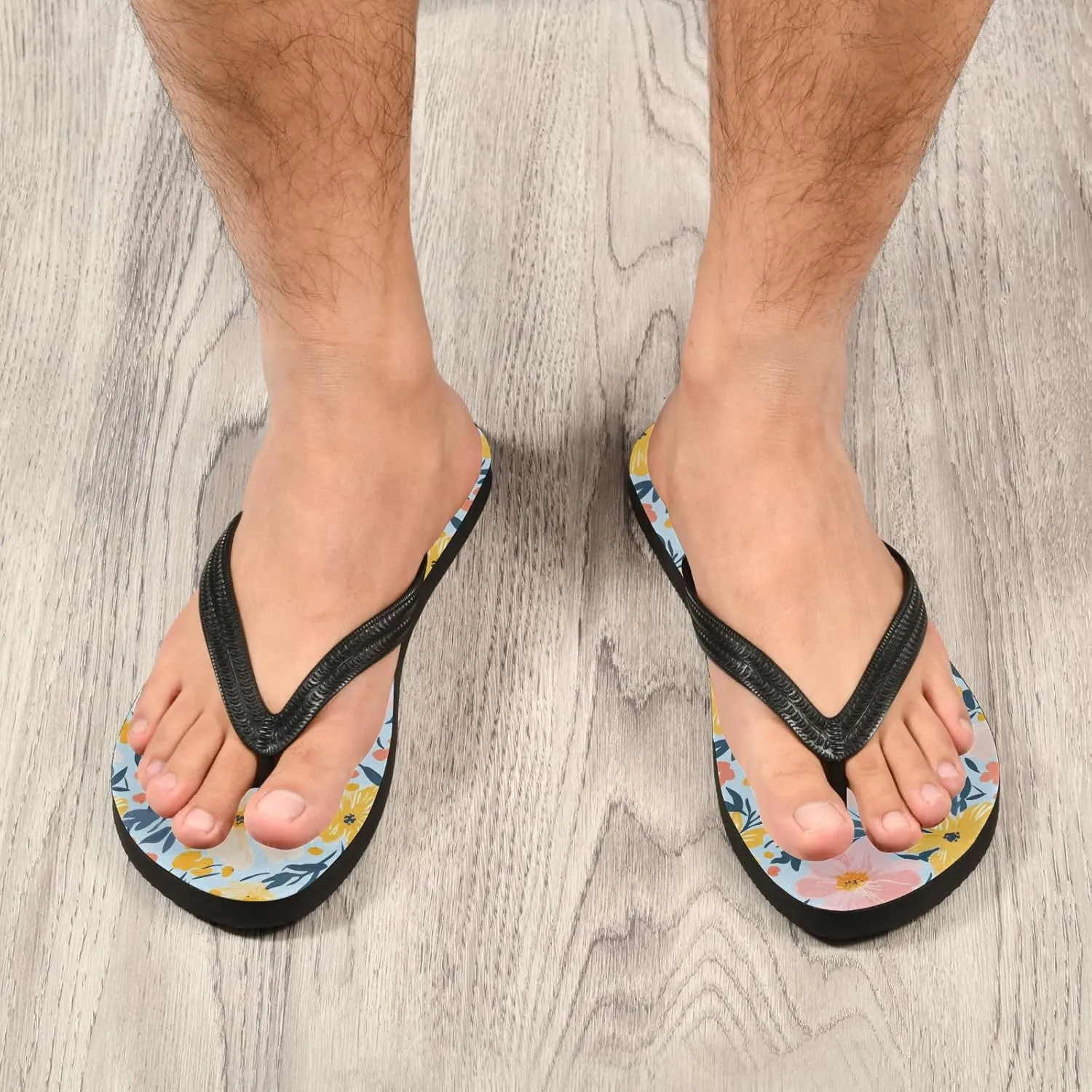 Flowers Colorful Womens Flip Flops Sandals Comfortable Sandals