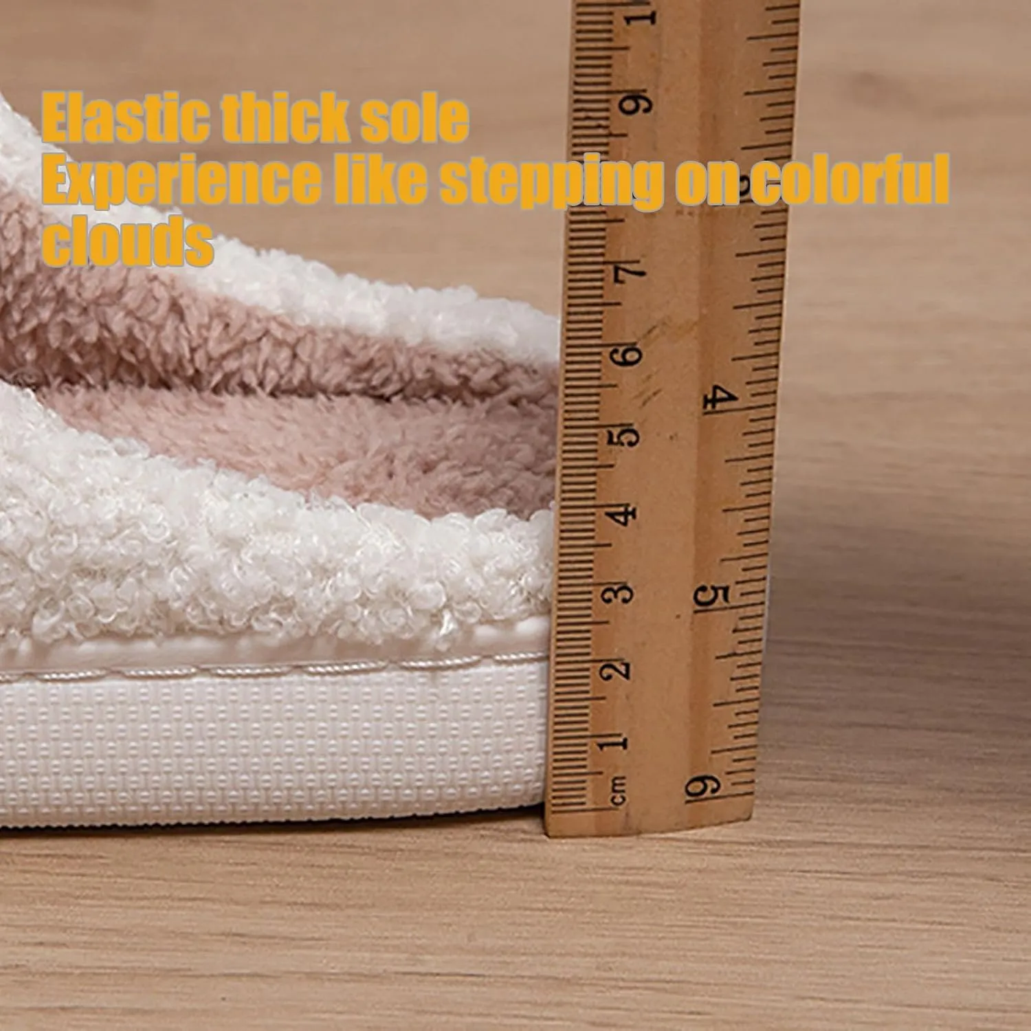 Fluffy Slippers plush Soft slippers Fuzzy Warm Cozy slippers Lightweight Memory Foamdurable base Indoor House Shoes