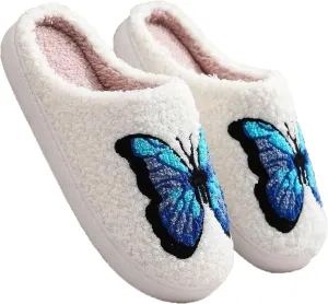 Fluffy Slippers plush Soft slippers Fuzzy Warm Cozy slippers Lightweight Memory Foamdurable base Indoor House Shoes