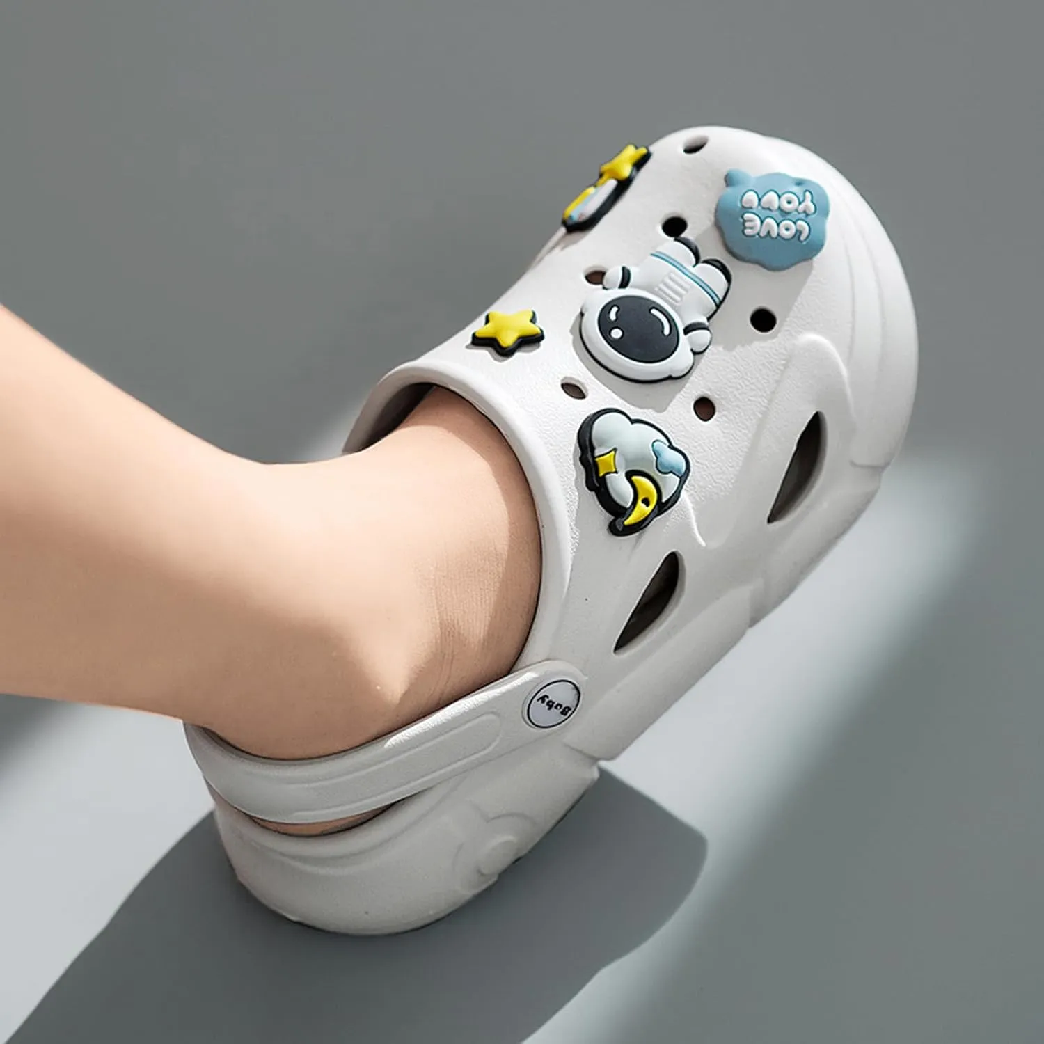 Garden Shoes Summer Boys Unisex Pattern Children's Shoes Lining Clog Children's Slides Sandal