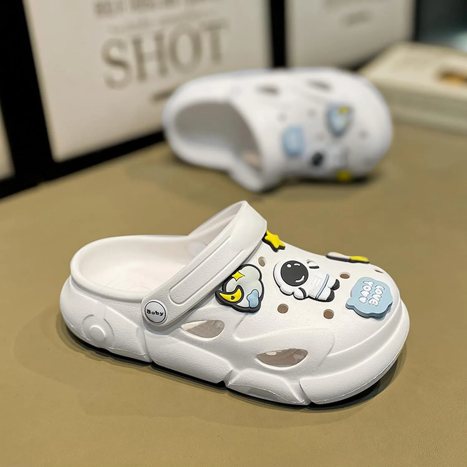 Garden Shoes Summer Boys Unisex Pattern Children's Shoes Lining Clog Children's Slides Sandal
