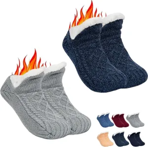 Gerrit Fleecesox FleeceGerritLined NonGerritslip Thermal Slippers Socks, Indoor NonGerritslip Thermal Socks, Women's VGerritMouth Fuzzy Socks, 2pcsgerrit4