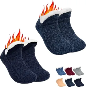 Gerrit Fleecesox FleeceGerritLined NonGerritslip Thermal Slippers Socks, Indoor NonGerritslip Thermal Socks, Women's VGerritMouth Fuzzy Socks, 2pcsgerrit5