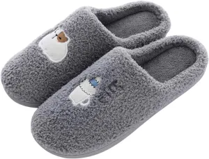 Gibobby Womens Slippers,Memory-Foam-Slippers Slip on House Slippers ndoor Outdoor Bedroom Non-Slip Soft Slippers