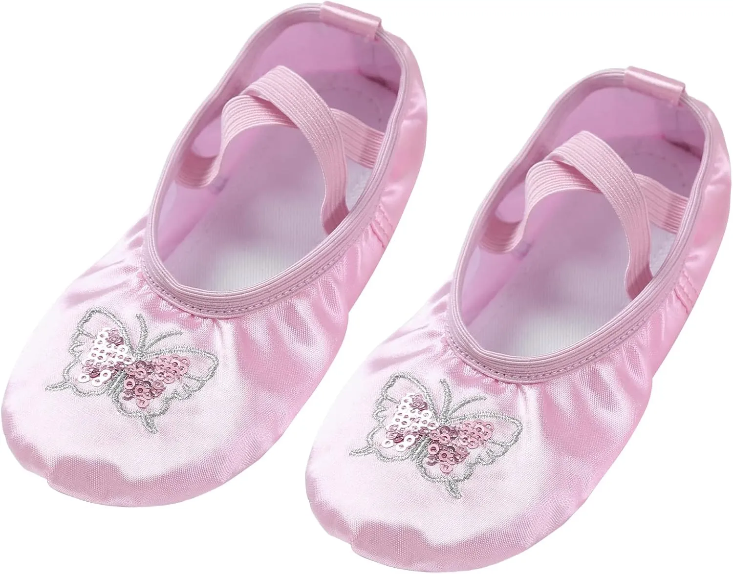 Girls Ballet Dance Shoes Slipper for Kids Ballerina Ballet Flat Canvas Dance Shoes Gym Yoga Shoes Full Sole