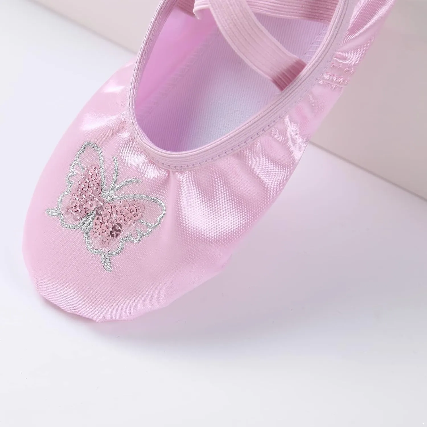 Girls Ballet Dance Shoes Slipper for Kids Ballerina Ballet Flat Canvas Dance Shoes Gym Yoga Shoes Full Sole