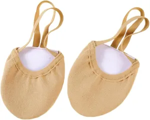 Girls Canvas Pirouette Half Sole Ballet Flat Jazz Contemporary Practice Turning Dance Shoes